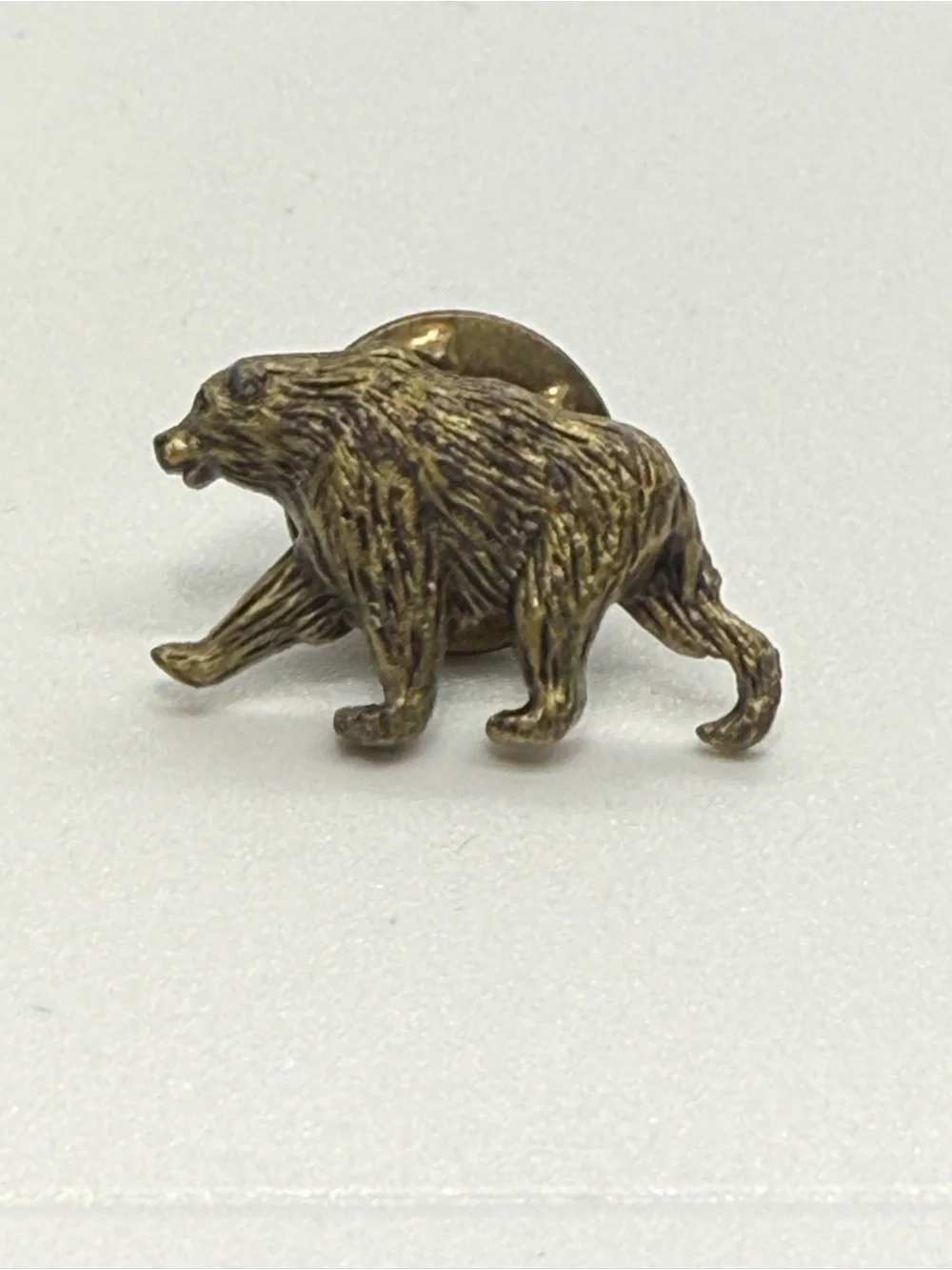 Vintage Echlin Auto Parts Bear Lapel Hat Pin Bronze Tone NAPA